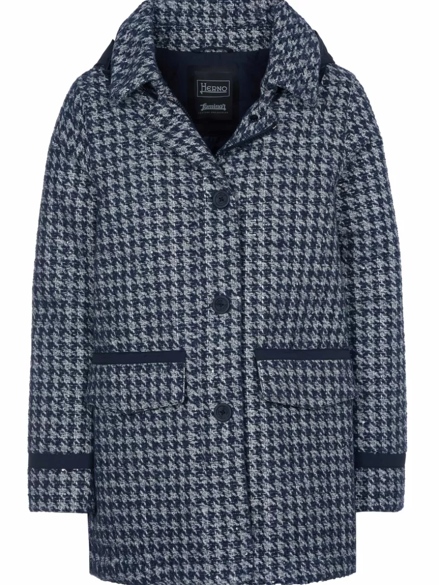 Herno Jacket Grey-blue Cheap