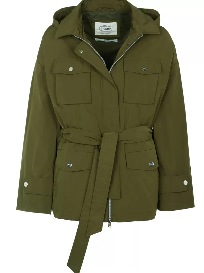 Herno Jacket Olive Hot