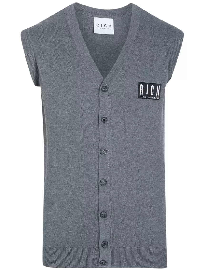 John Richmond Vest Grey Shop