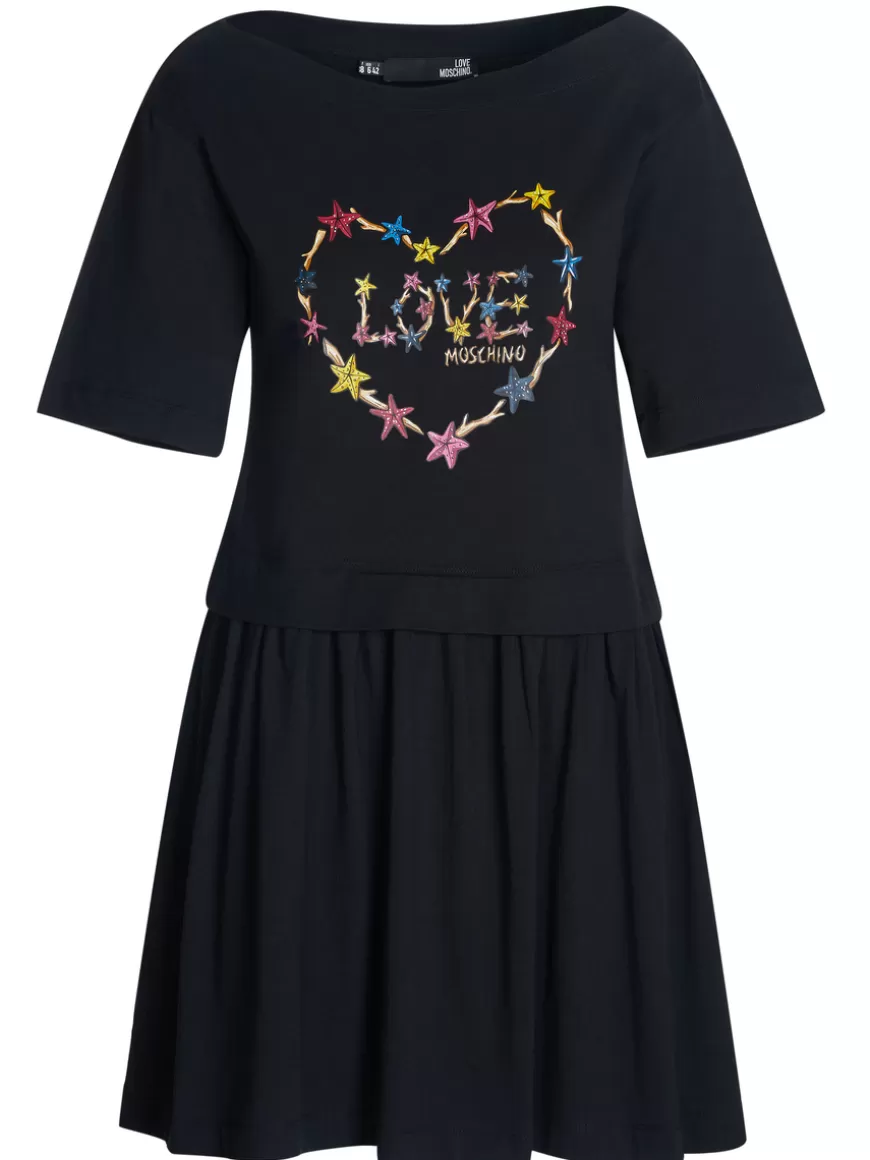 Love Moschino Dress Black Cheap