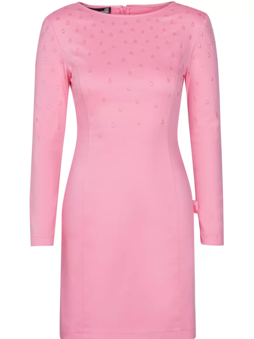 Love Moschino Dress Pink Outlet