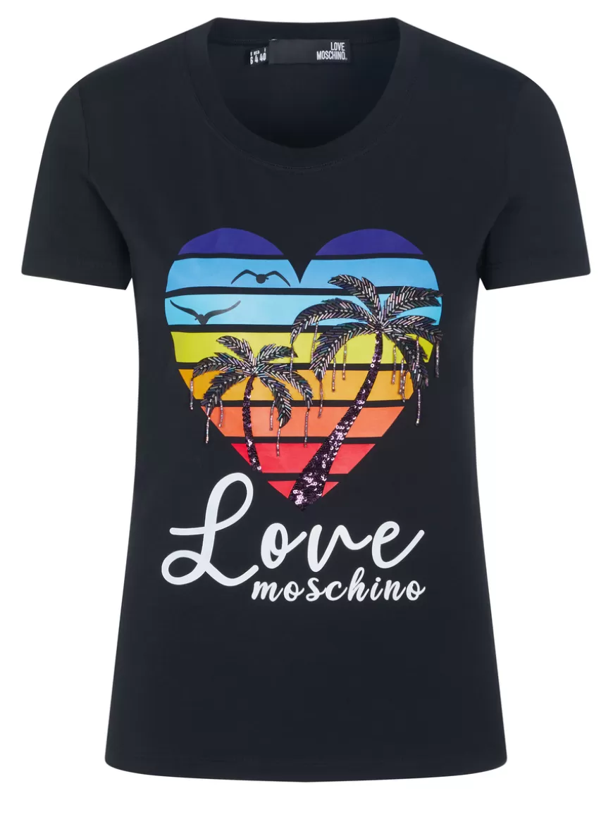 Love Moschino Top Black Flash Sale