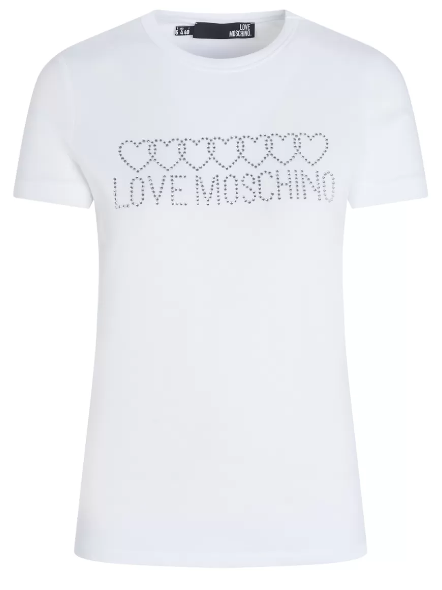 Love Moschino Top White Flash Sale