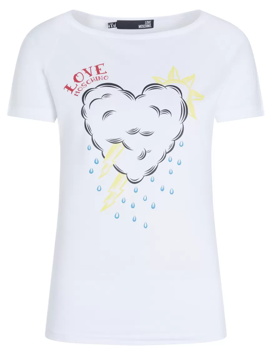 Love Moschino Top White Discount