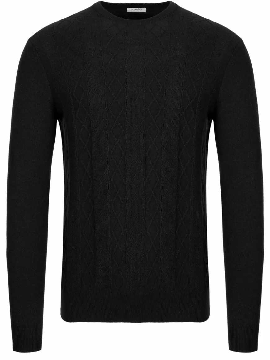 Malo Optimum cashmere pullover Black Shop