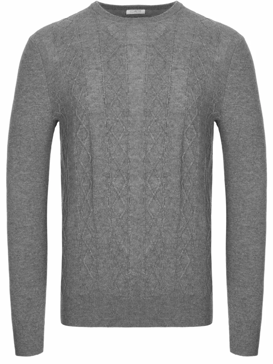 Malo Optimum cashmere pullover gray Grey Hot