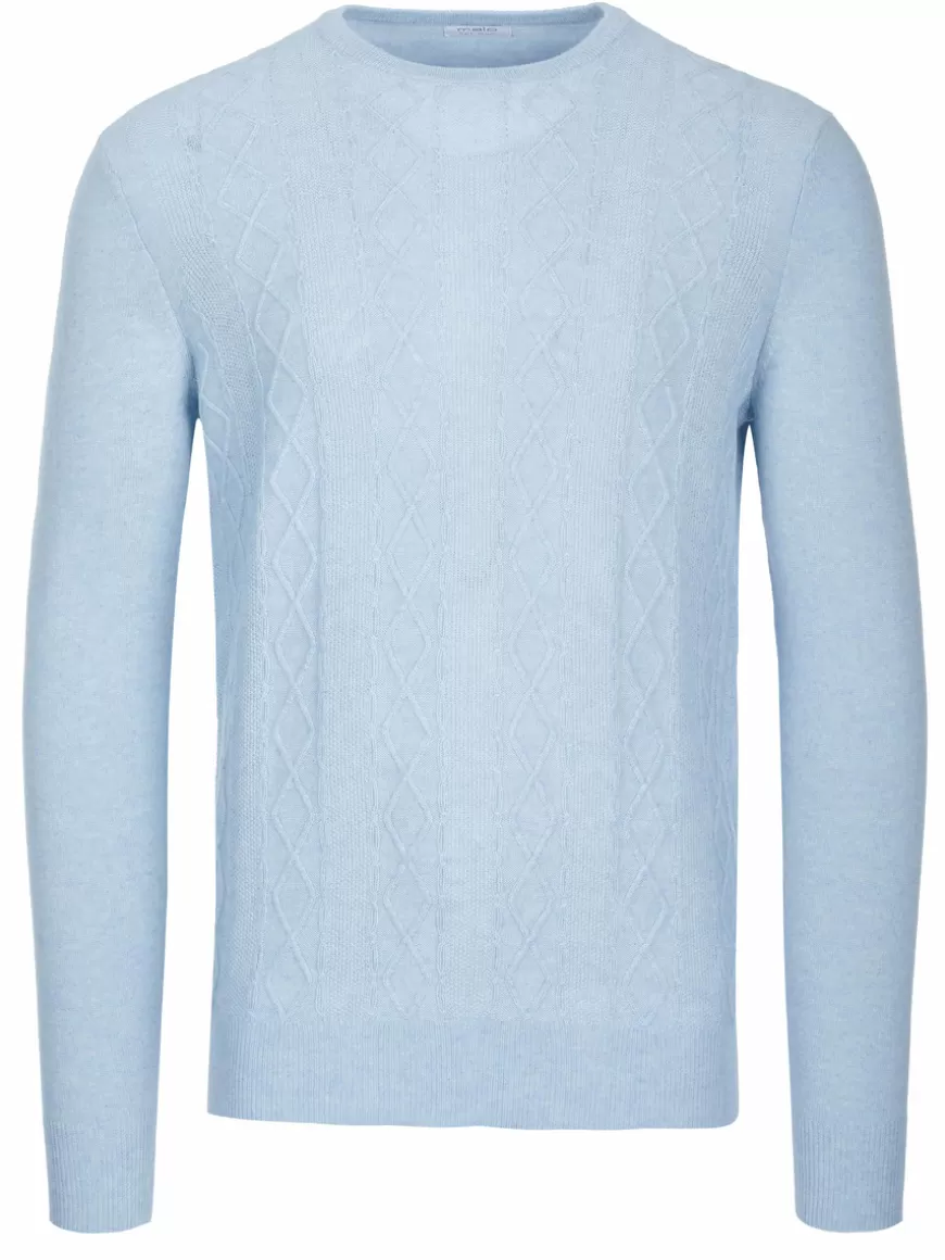 Malo Optimum cashmere pullover light blue Lightblue Online