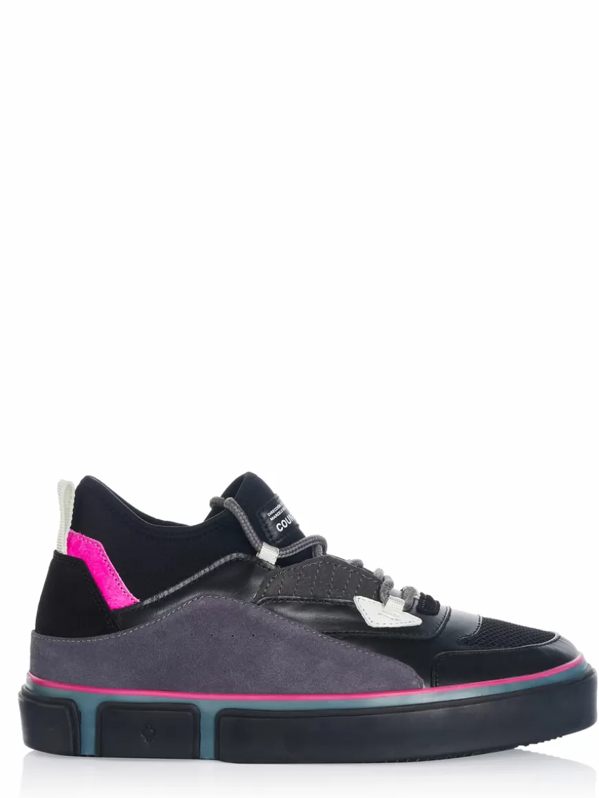 Marcelo Burlon Shoe Black-purple Best Sale