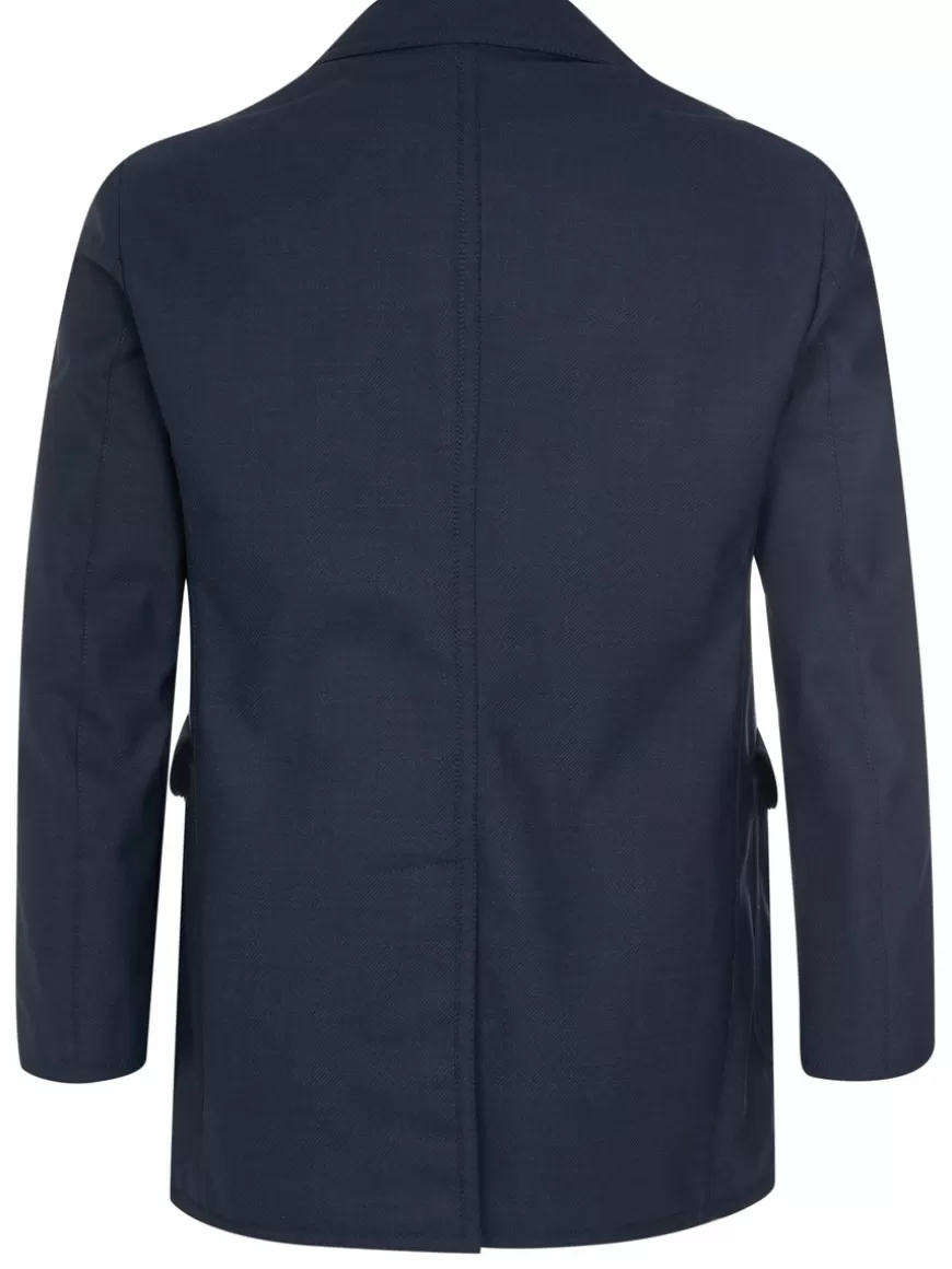 Pal Zileri Coat Blue Flash Sale