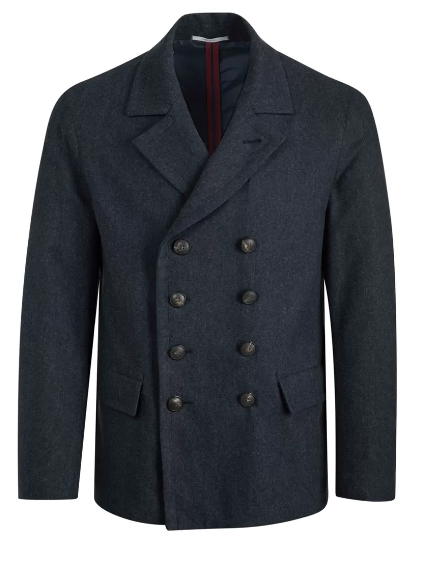 Pal Zileri Coat Navy New