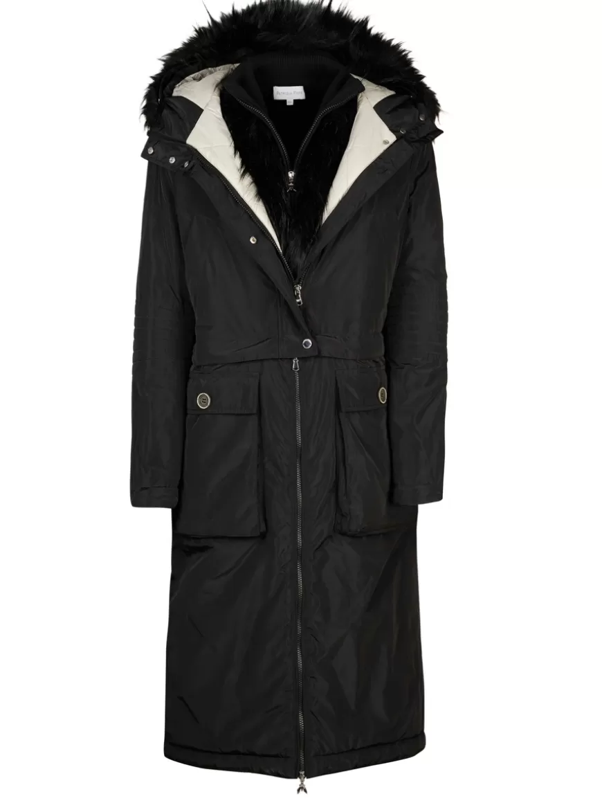 Patrizia Pepe coat Black Flash Sale