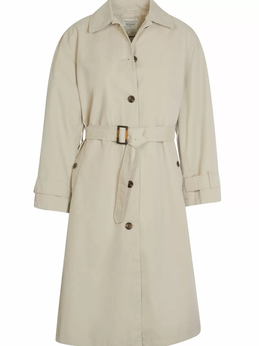 Pepe Jeans Coat Beige Discount