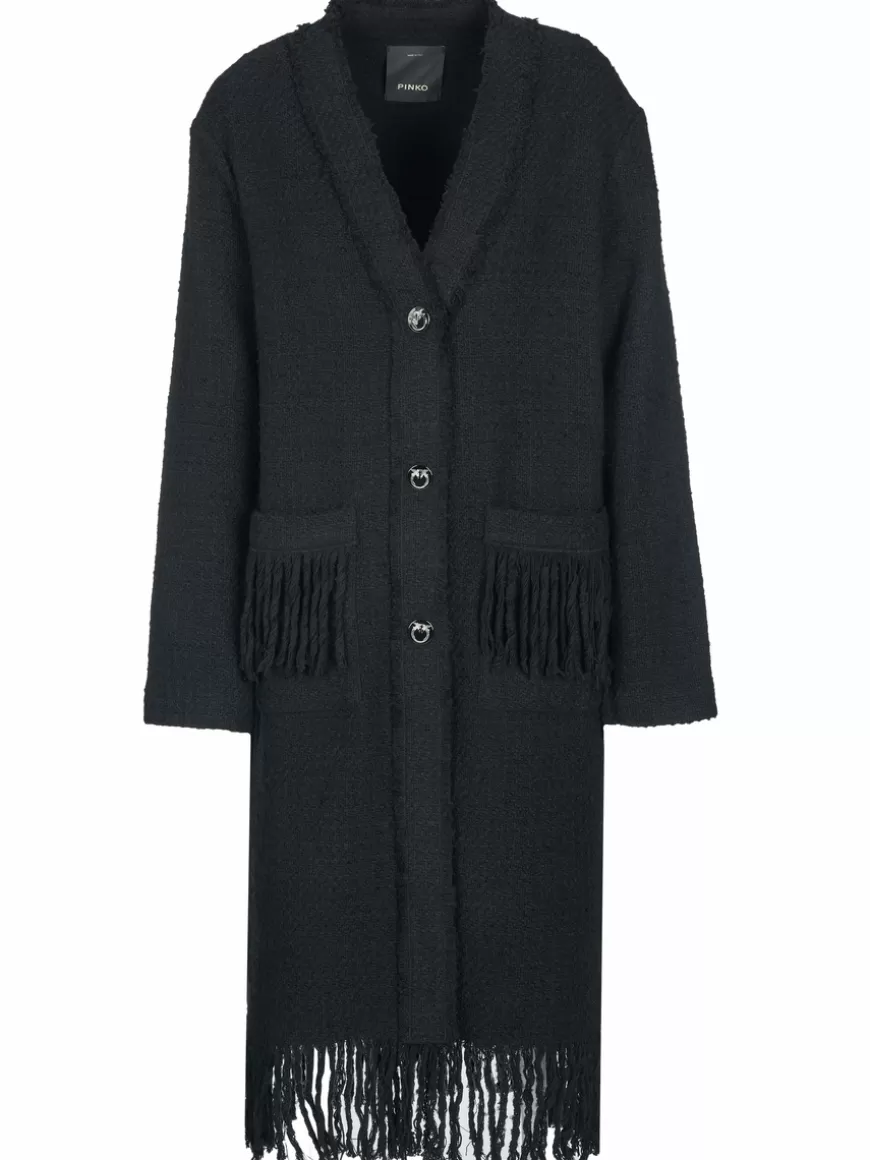 Pinko Coat Black Cheap