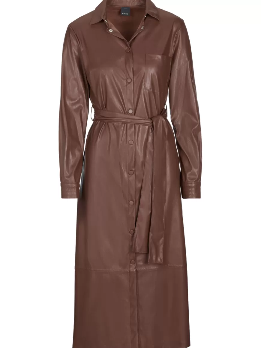 Pinko Dress Brown Fashion