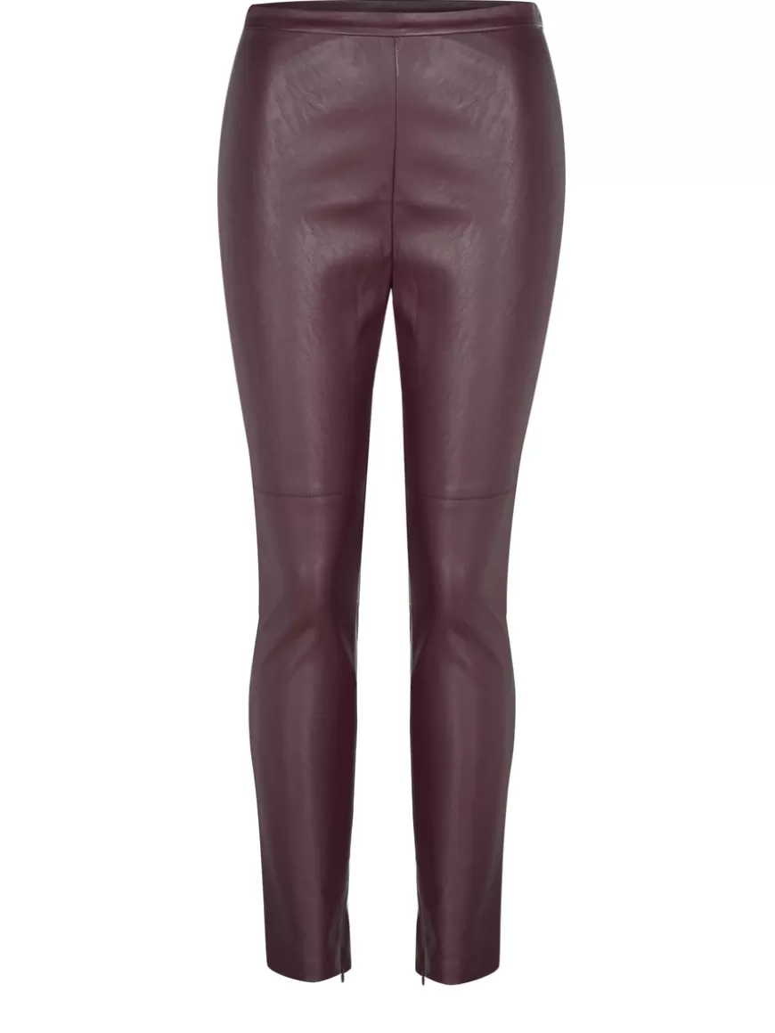 Pinko Pants Burgundy Best Sale