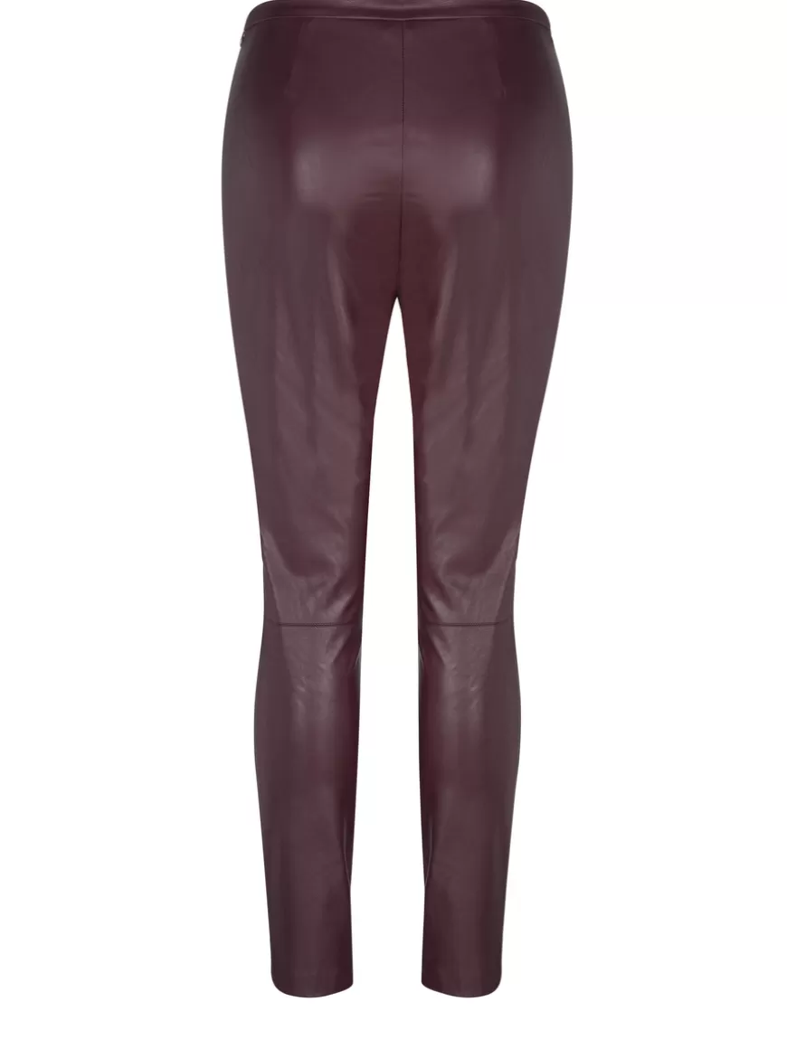 Pinko Pants Burgundy Best Sale