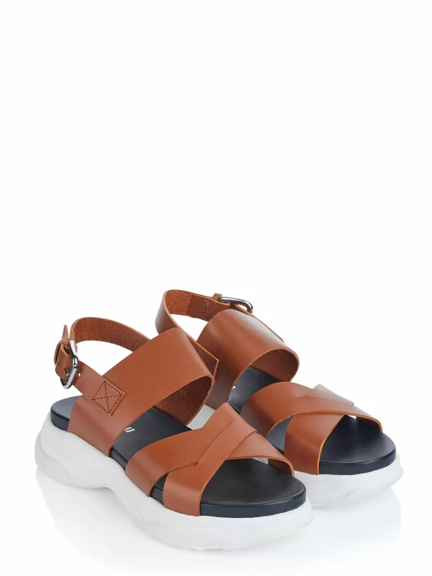 Pollini Sandal Brown Best Sale