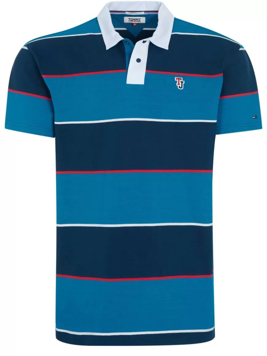 Tommy Hilfiger Jeans Poloshirt Blue New