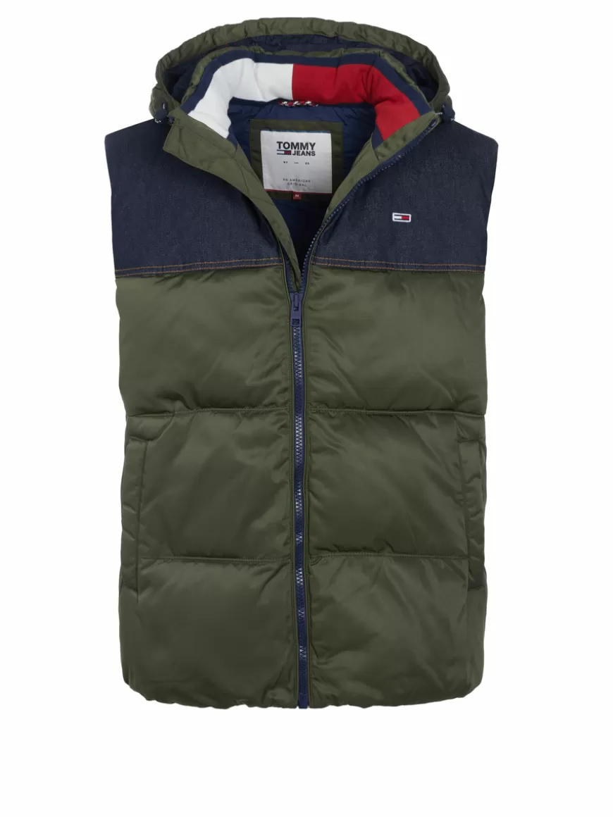 Tommy Hilfiger Jeans Vest Olive Cheap