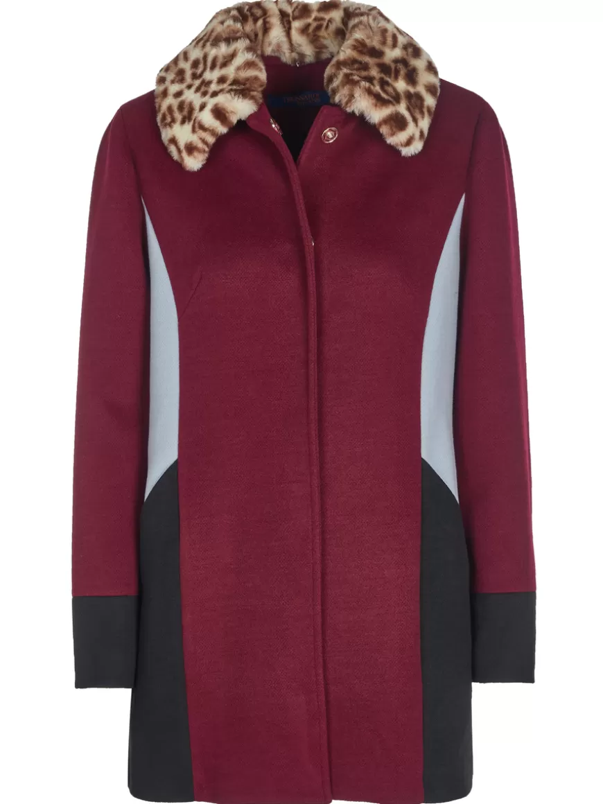 Trussardi jeans Coat Burgundy Best Sale