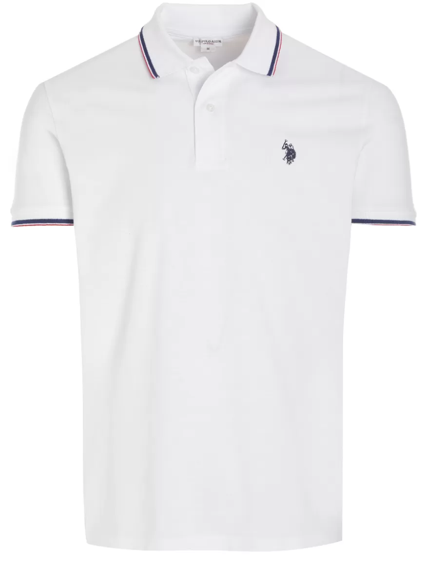 U.S. Polo Assn. Poloshirt White Cheap