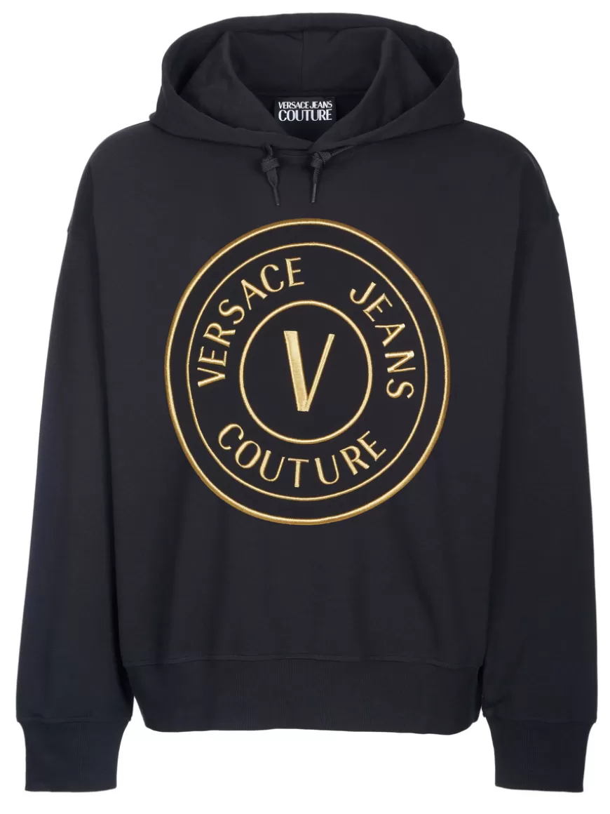 Versace Jeans Couture Hoodie black Black-gold Online