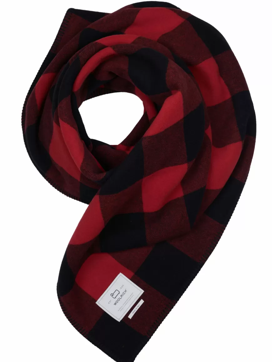 Woolrich Scarf Black/red New